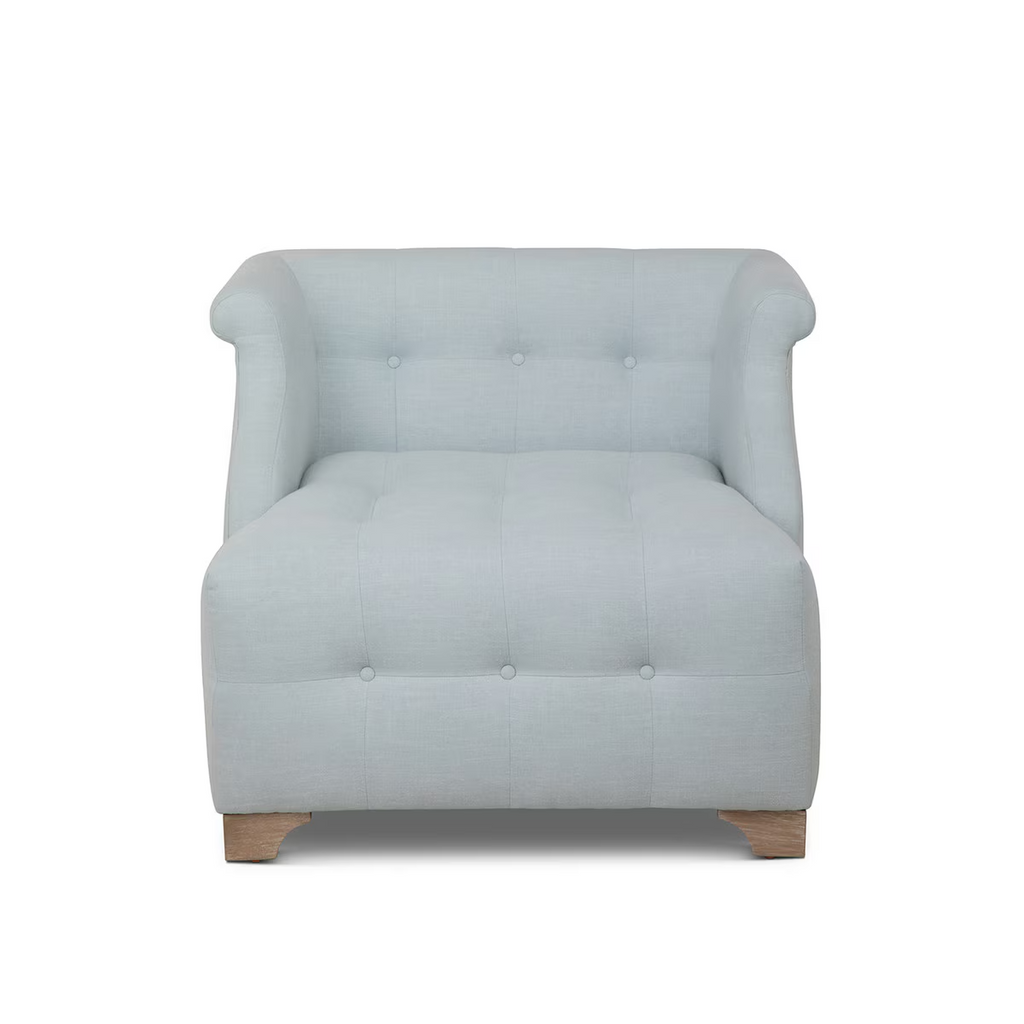 Scroll Arm Occcasional Chair Serene Sky