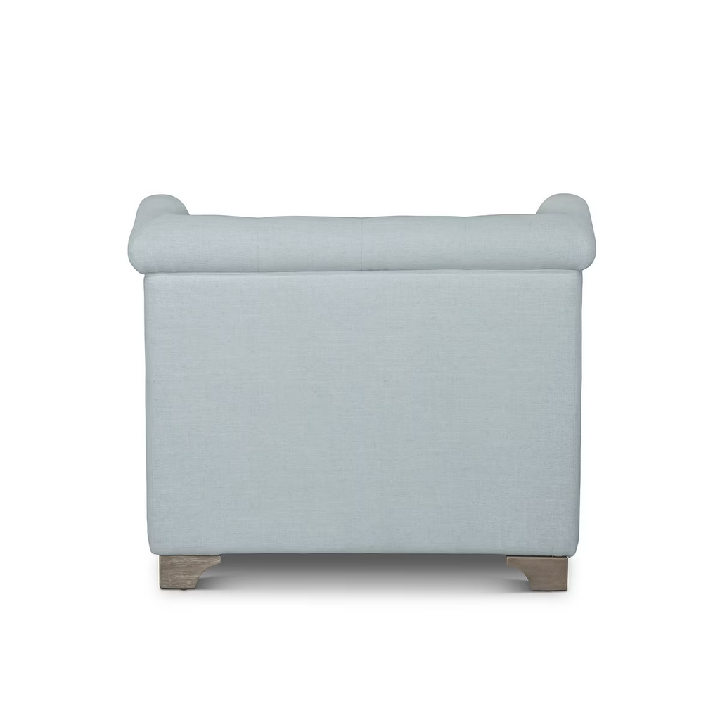 Scroll Arm Occcasional Chair Serene Sky