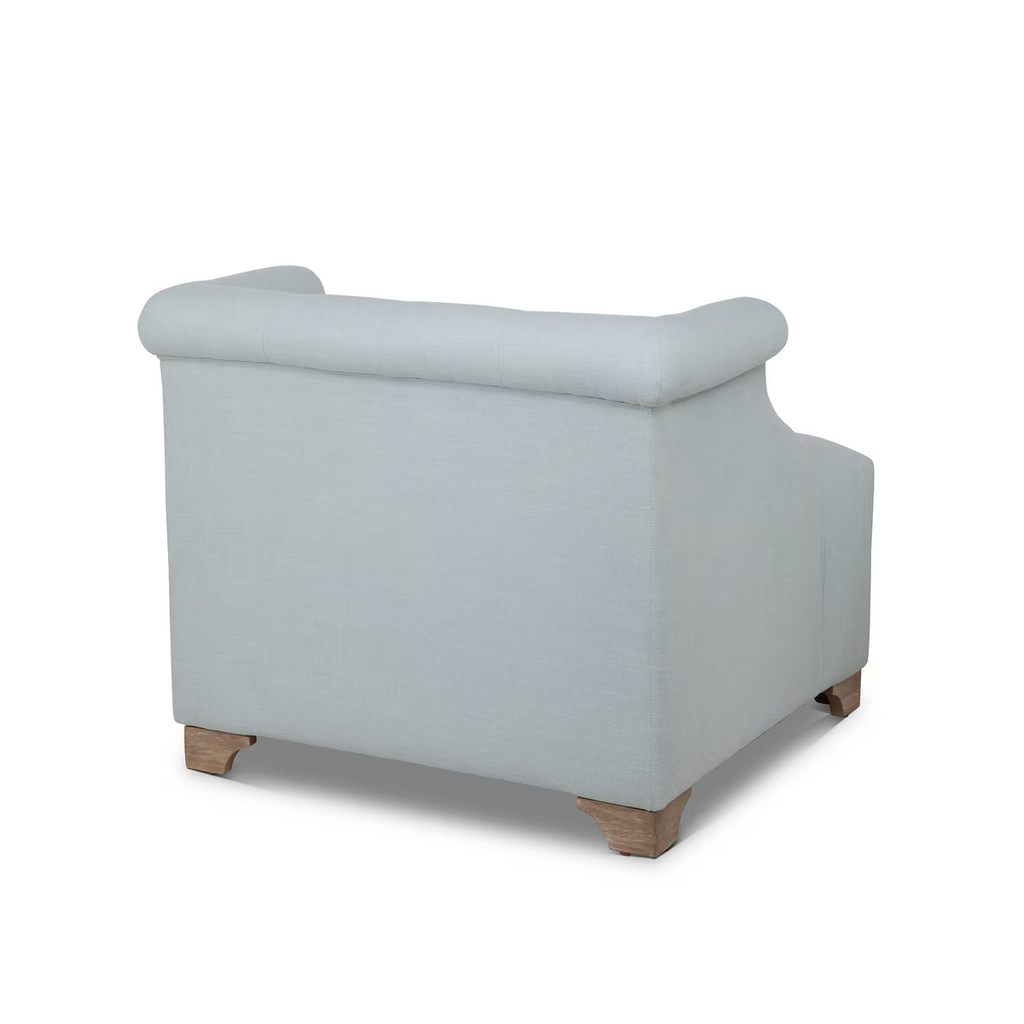 Scroll Arm Occcasional Chair Serene Sky