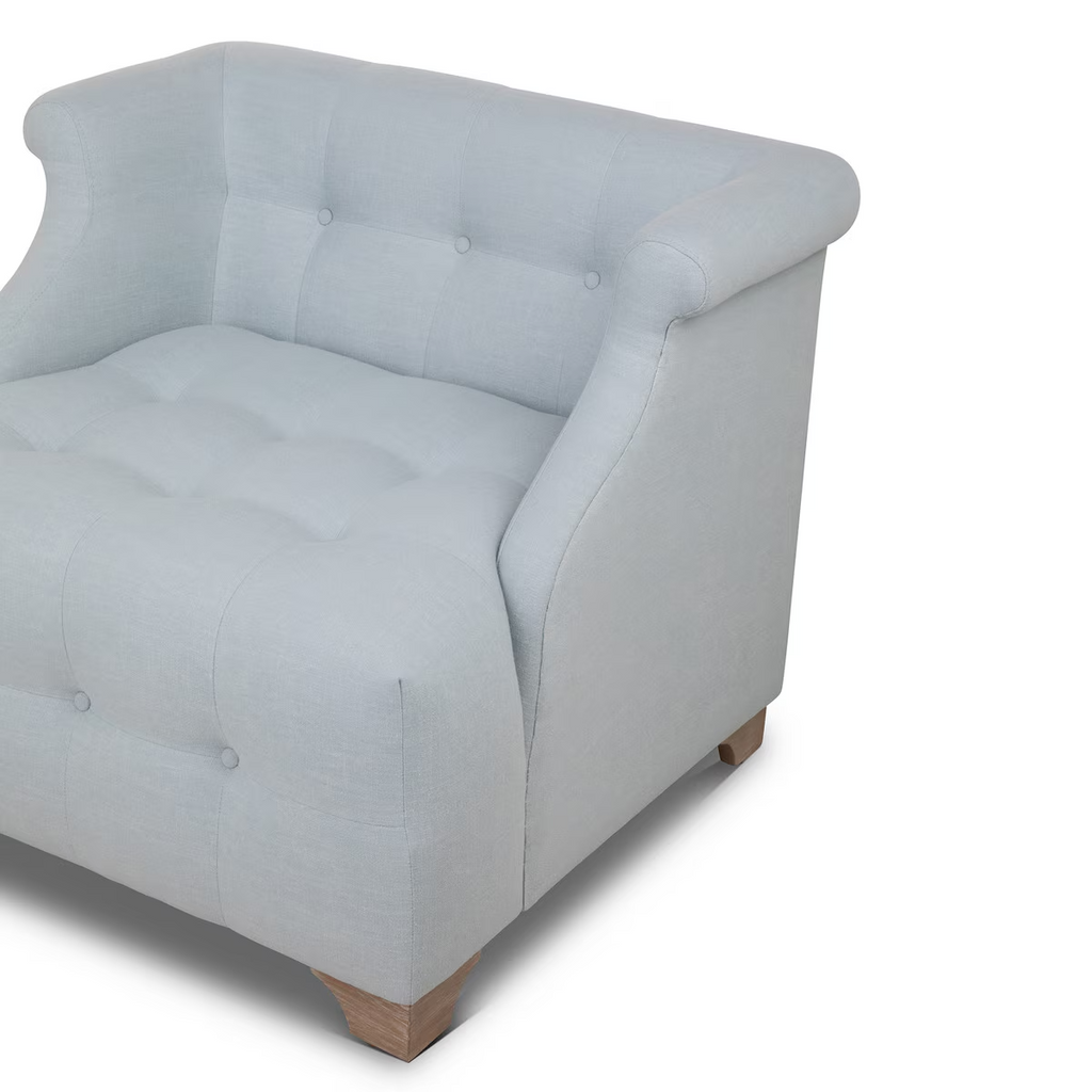 Scroll Arm Occcasional Chair Serene Sky