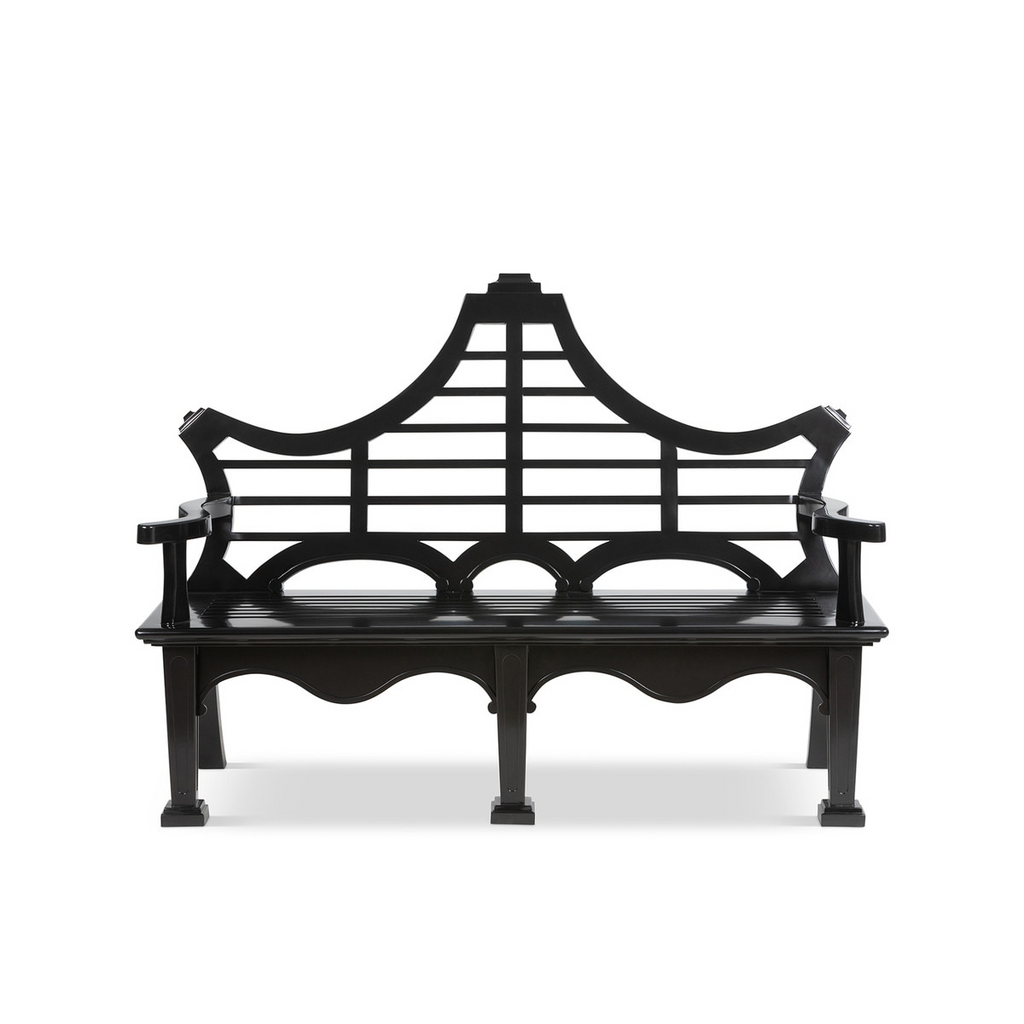 Bay Lake Garden Bench Jet Black
