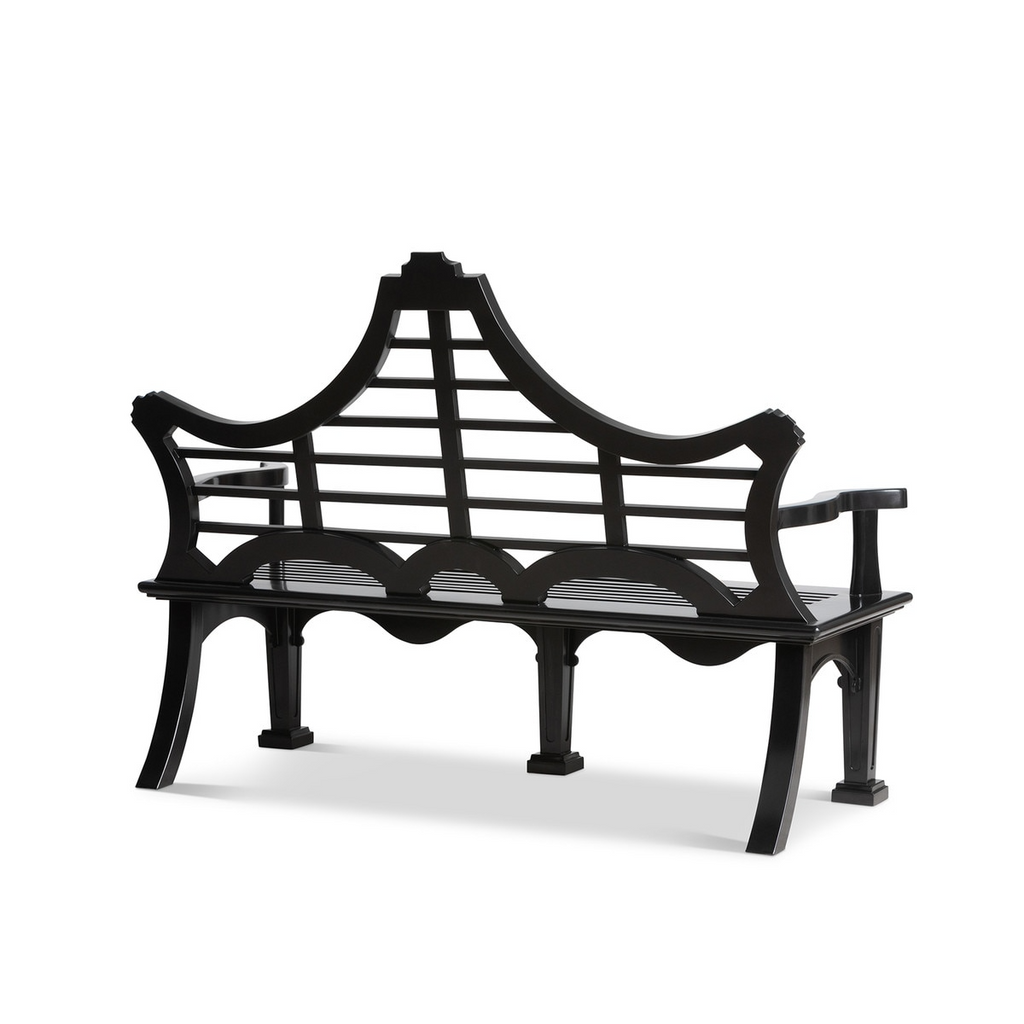 Bay Lake Garden Bench Jet Black