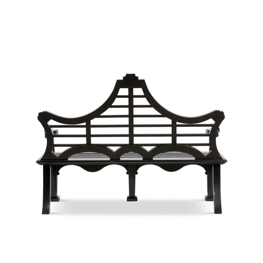 Bay Lake Garden Bench Jet Black