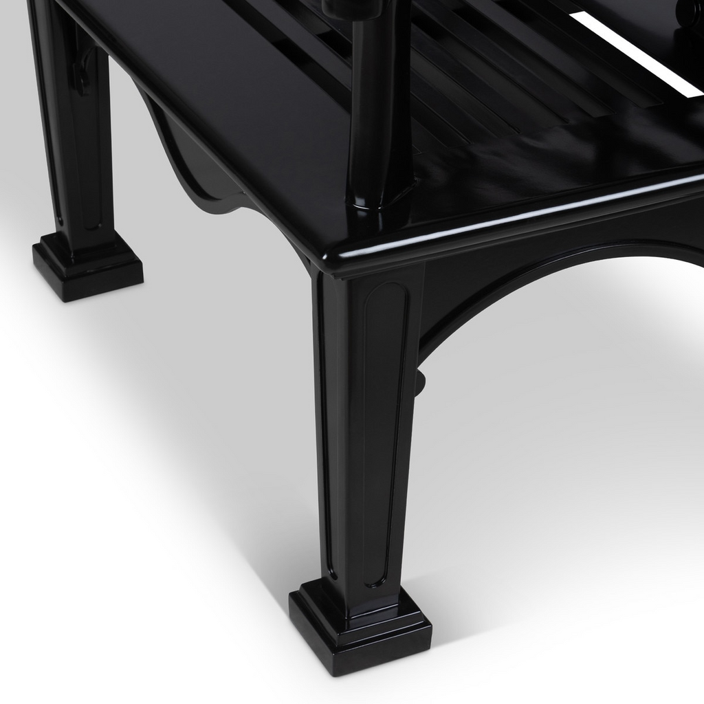 Bay Lake Garden Bench Jet Black