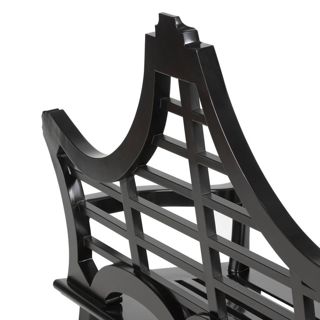 Bay Lake Garden Bench Jet Black