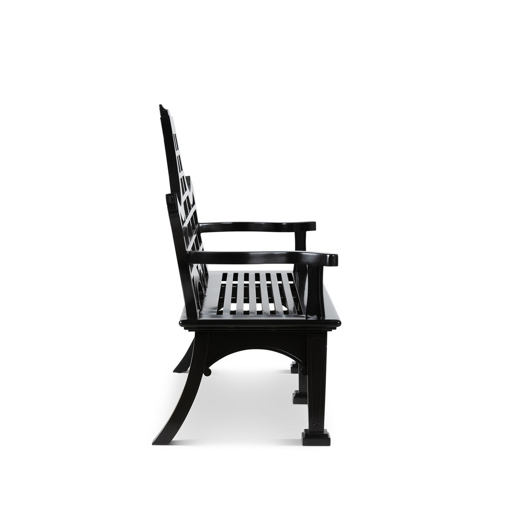 Bay Lake Garden Bench Jet Black