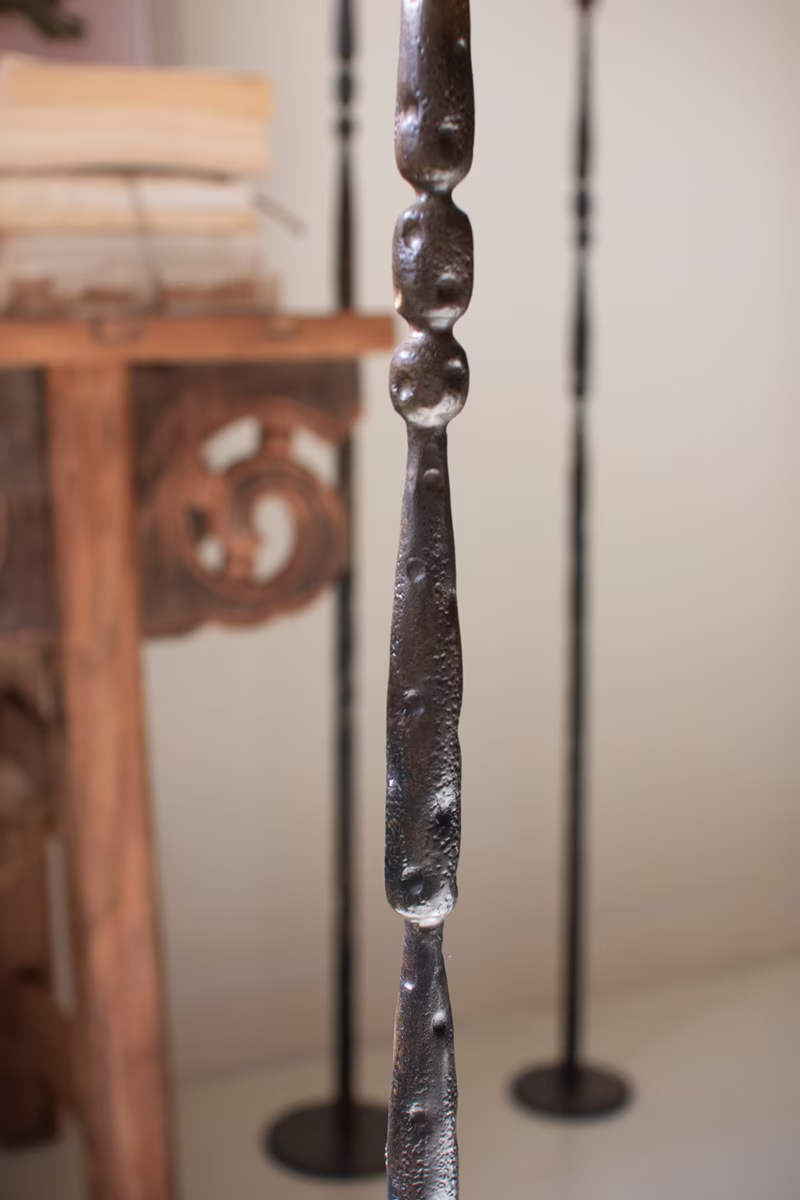 Kalalou Tall Forged Iron Taper Candle Holders Set/3 – A Colorful Farmhouse