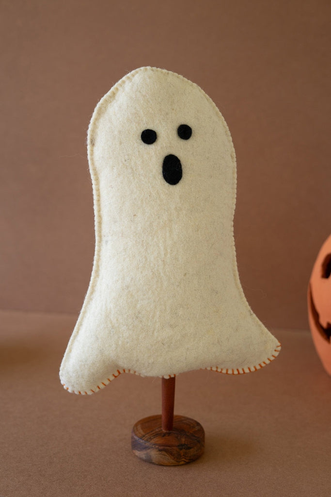 Felt Halloween Ghost On a Base