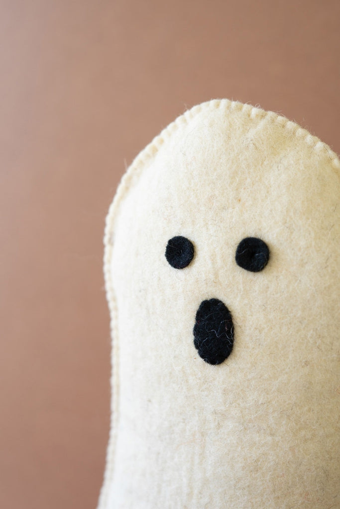 Felt Halloween Ghost On a Base