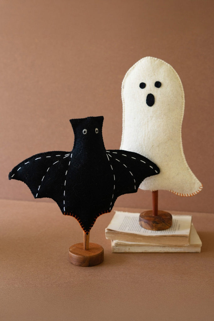 Felt Halloween Ghost On a Base