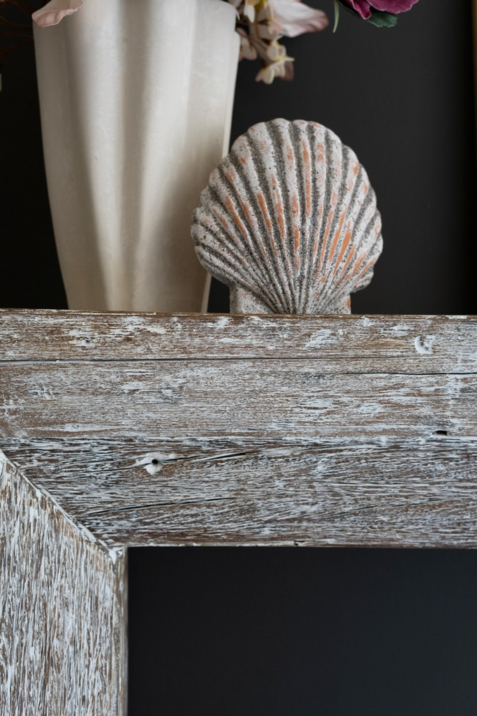 Recycled Whitewashed Wood Console