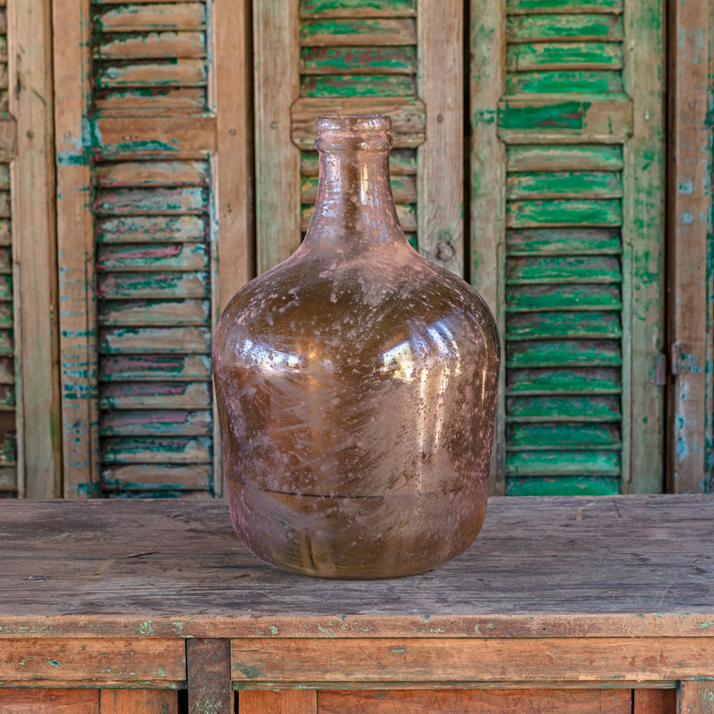 Decorative Burnished Bourbon Bottle Medium