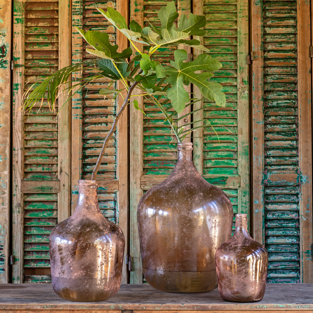 Decorative Burnished Bourbon Bottle Medium