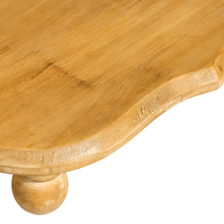 Oblong Wooden Footed Serving Platform Set/2
