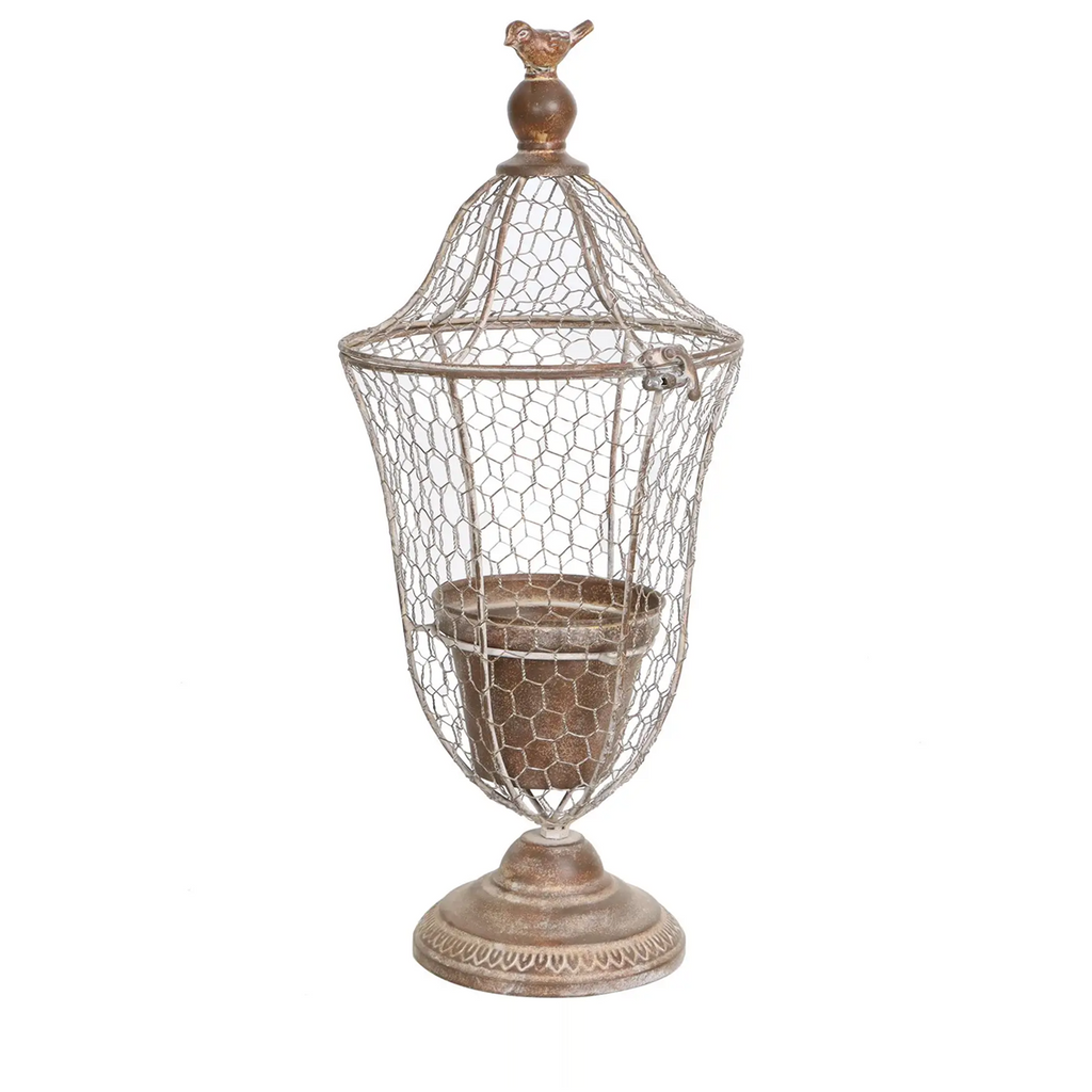 Wire Urn Planters Set/2