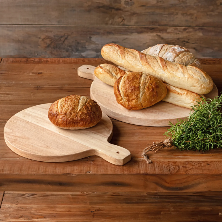 Round Wooden Fromage Boards Set/4