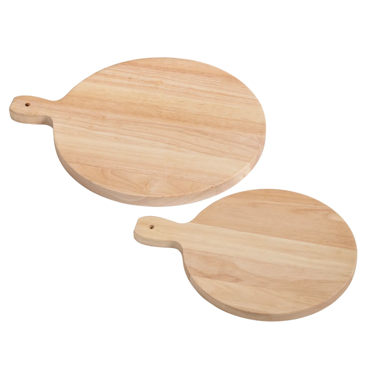 Round Wooden Fromage Boards Set/4