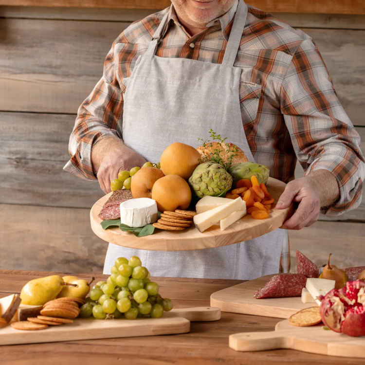 Large Round Wooden Fromage Board