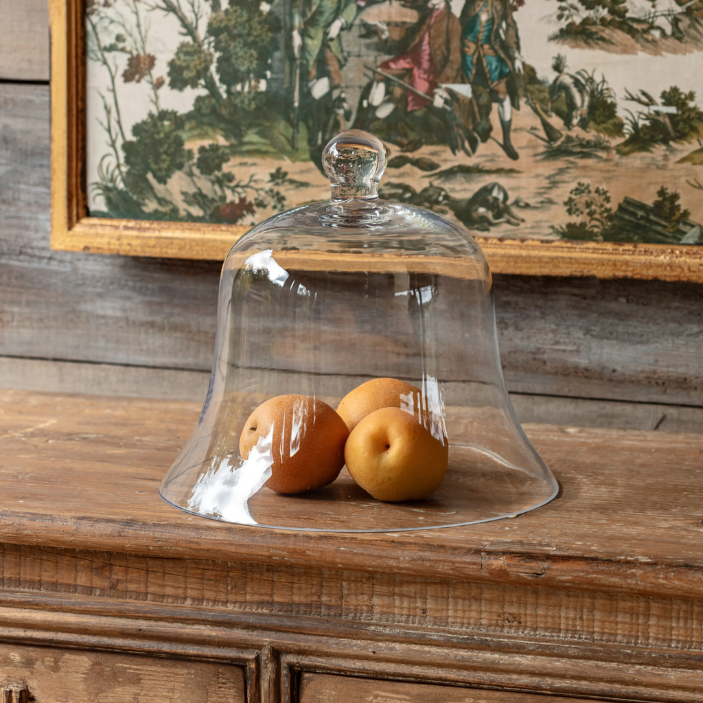 Medium Glass Bell Jar Garden Cloches Set/2