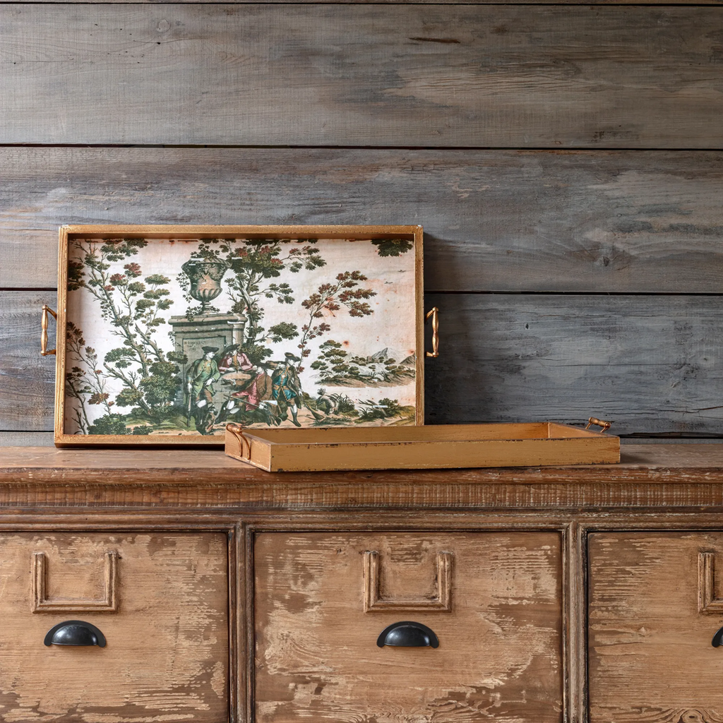 Chinois Print Trays Set/4