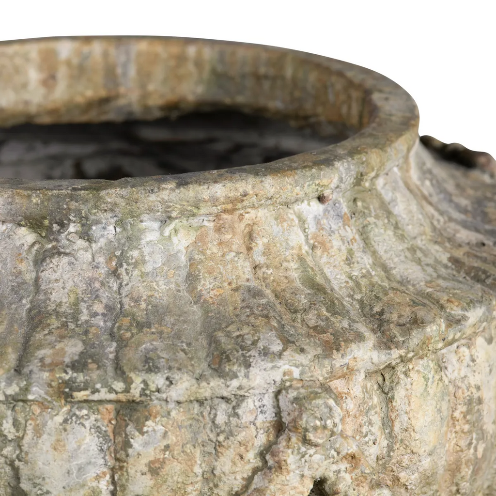 Aged Classic Urn with Garland