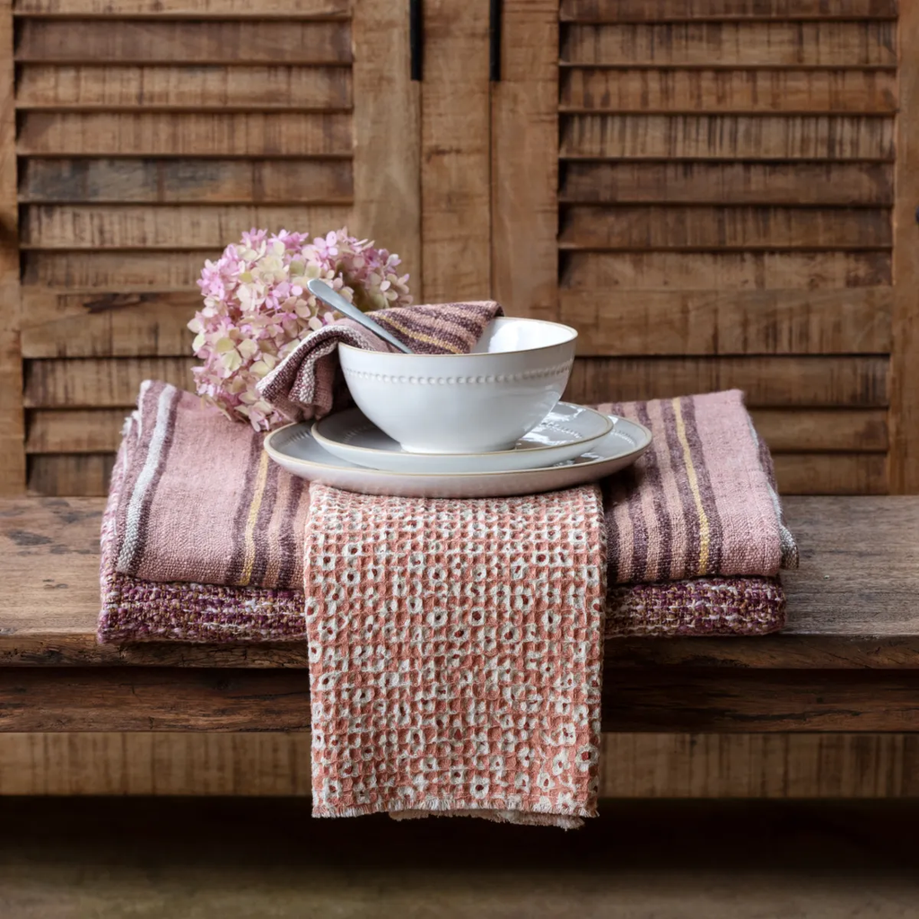 Hollyhock Striped Blanket 54 x 66