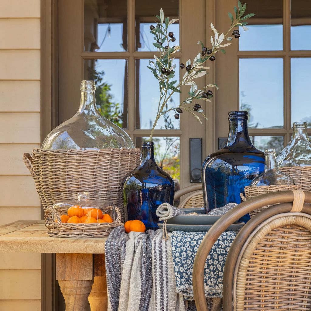 Cobalt Blue Carafe Bottle 12L Natural Vase
