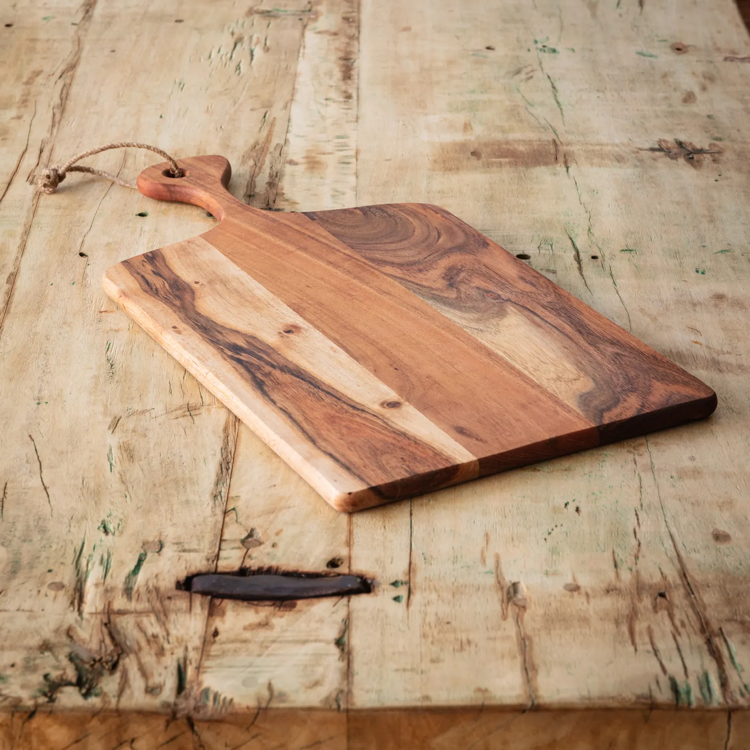 Wooden Live Edge Bread Board Set/2