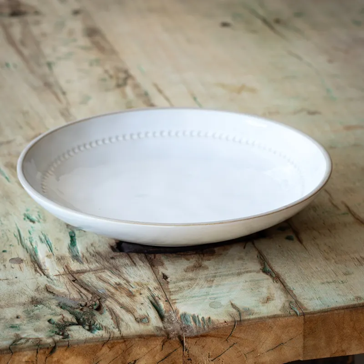 Isabella White Stoneware Dishes