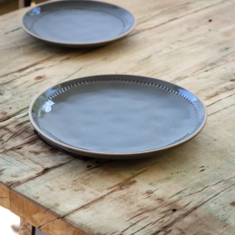 Legbar Blue Stoneware Dishes