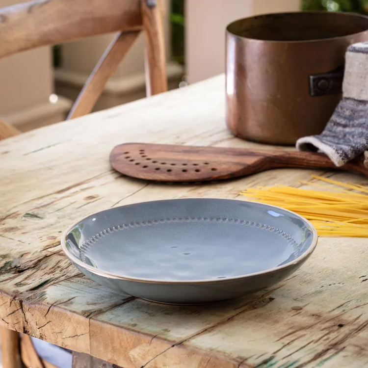 Legbar Blue Stoneware Dishes