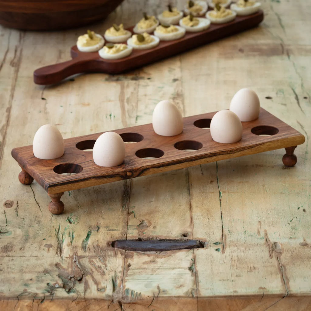 Wooden Egg Stands Set/4