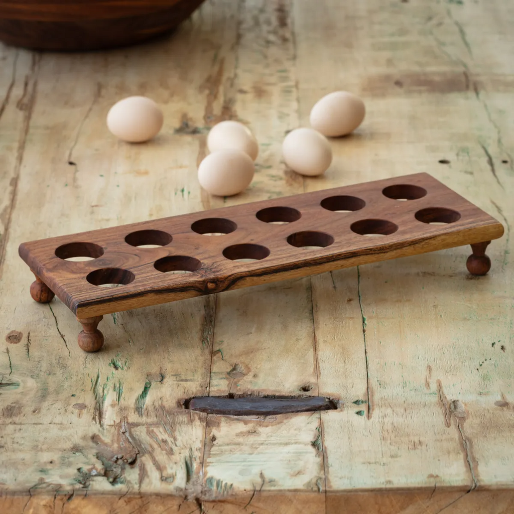 Wooden Egg Stands Set/4