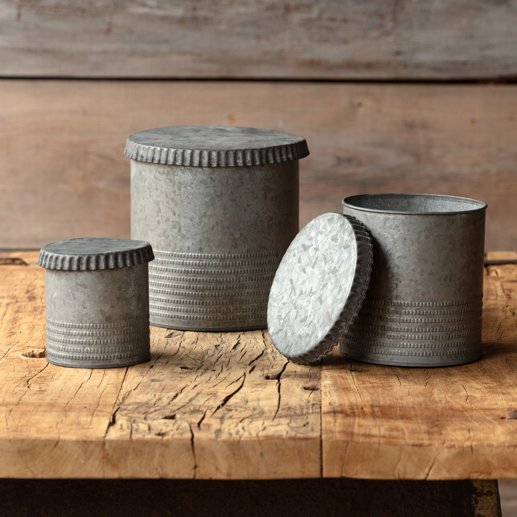 Metal Seed Storage Canisters Set/18