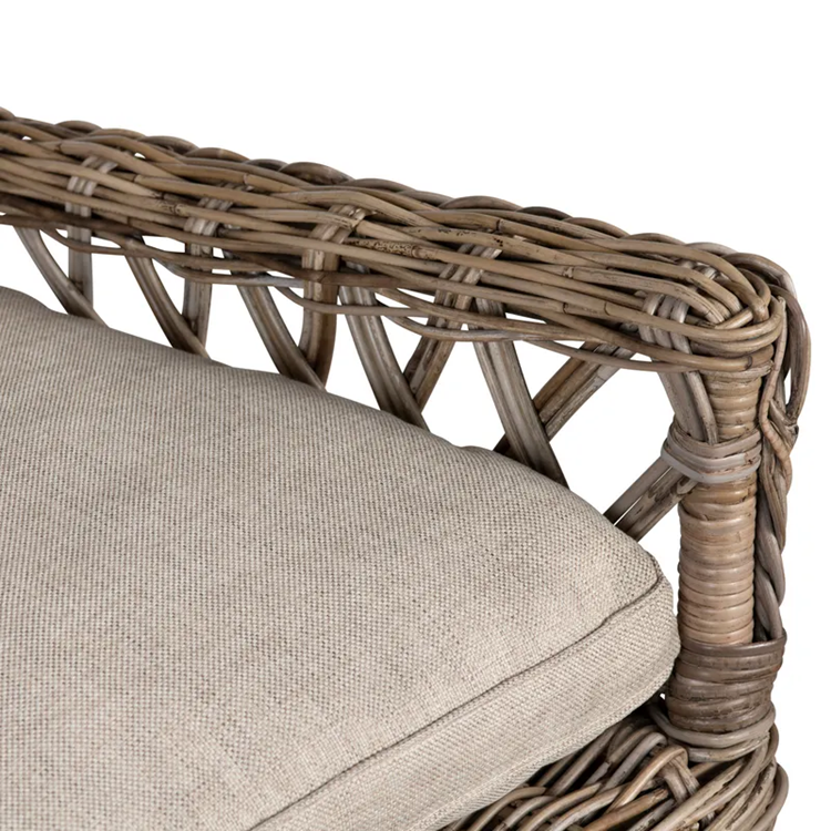 Lattice Rattan Armchair