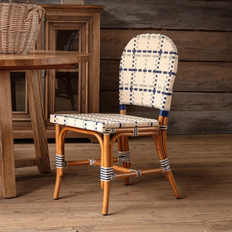 Plaid Utility Chairs Set/2