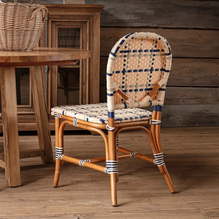 Plaid Utility Chairs Set/2