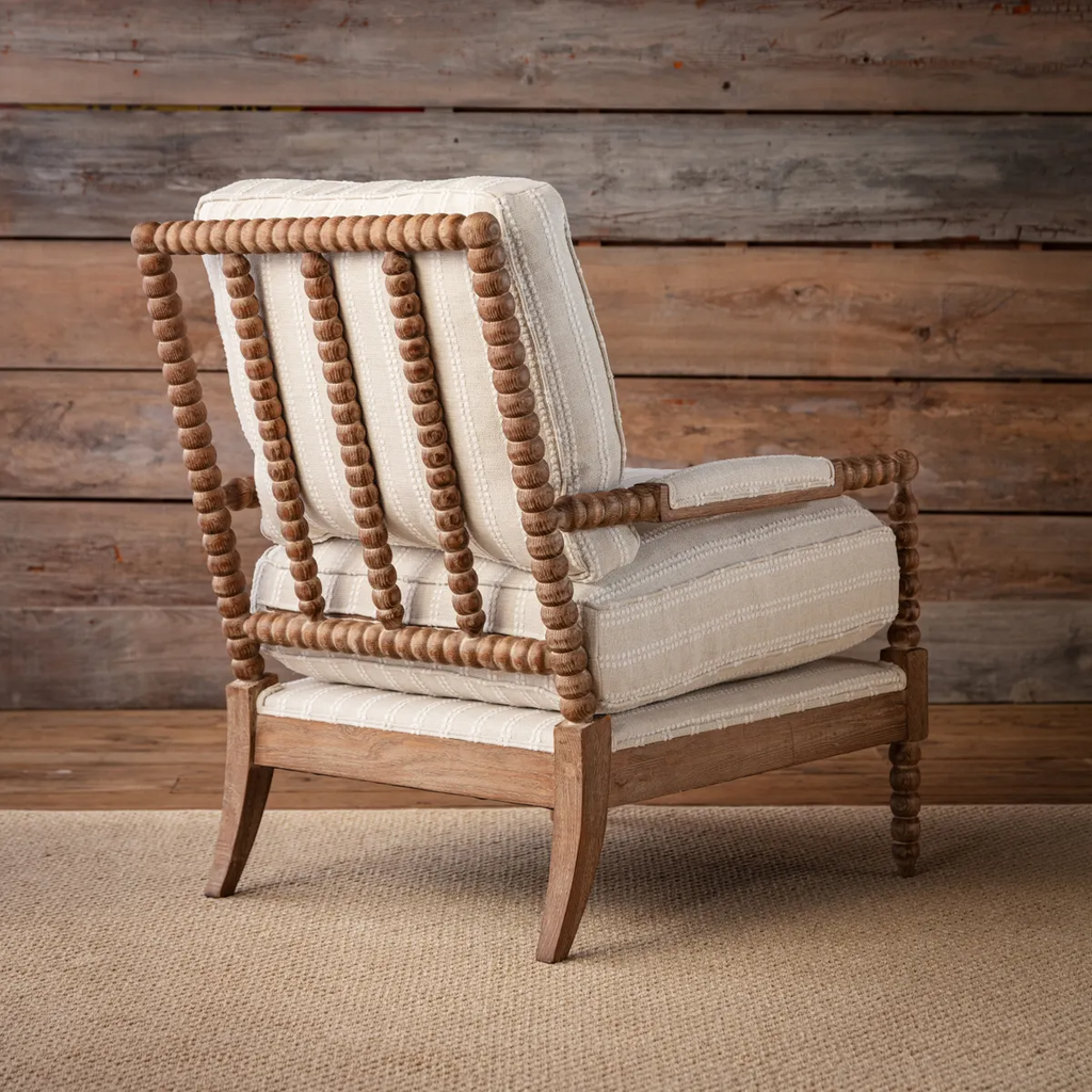 Chalk 1930 Spool Accent Chair