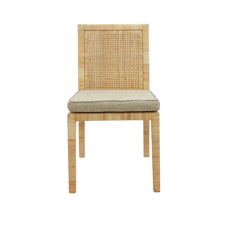 Austin Rattan Dining Chairs Set/2