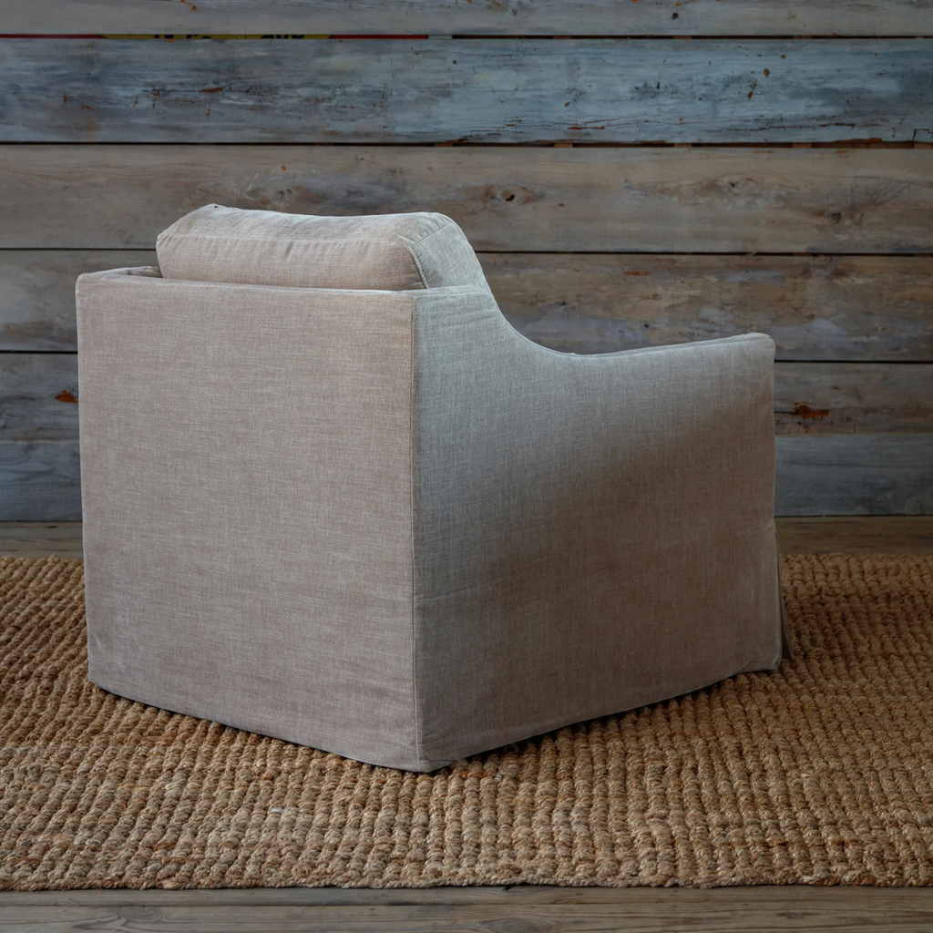 Madeline Swivel Chair in Sahara Vintage Velvet