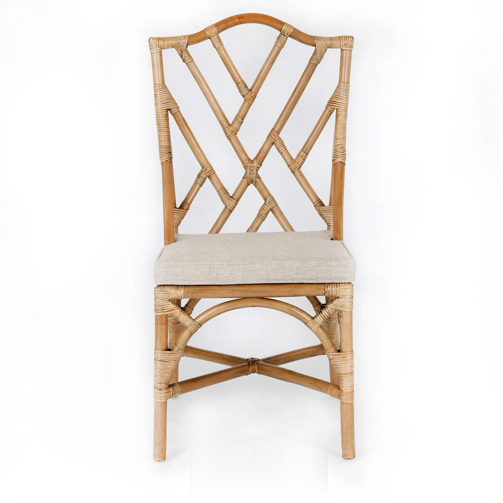 Chinois Rattan Chairs Set/2