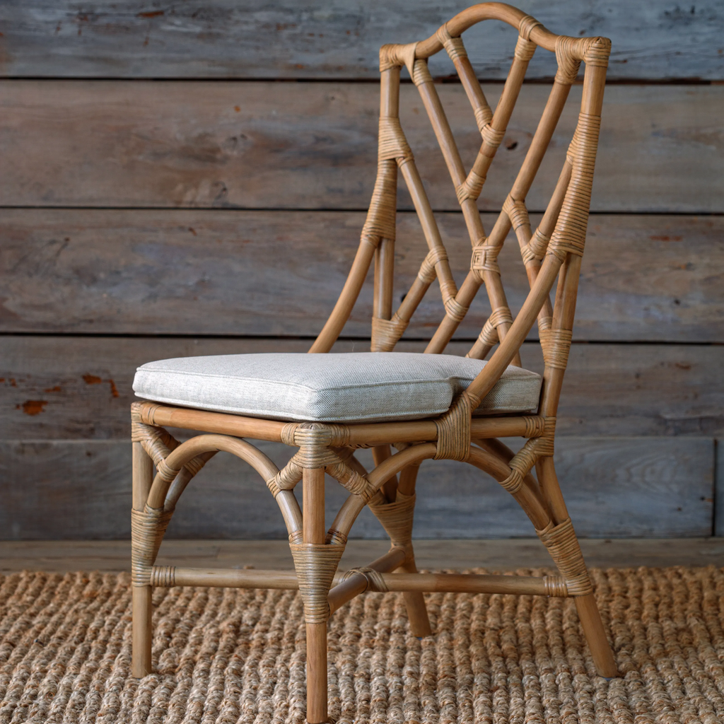 Chinois Rattan Chairs Set/2