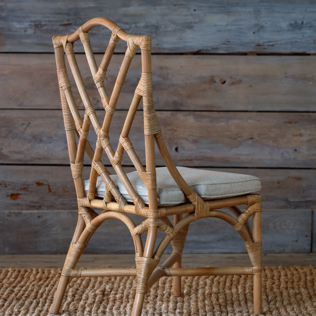 Chinois Rattan Chairs Set/2