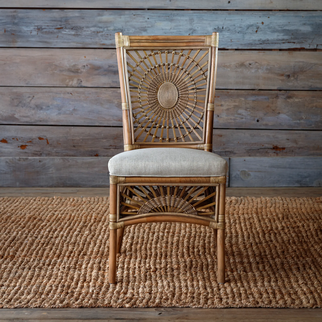 Orleans Rattan Dining Chairs Set/2