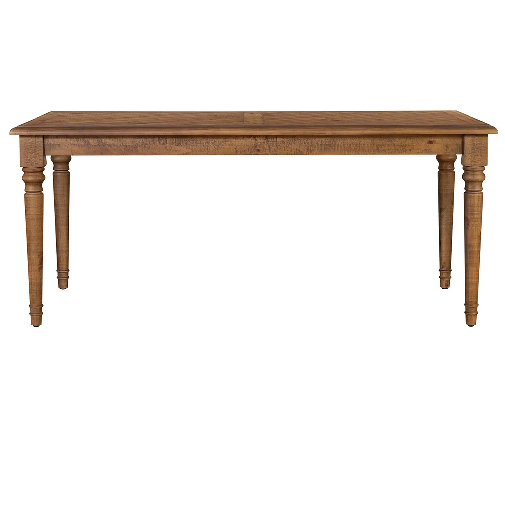 Adam's Farmhouse Table with Diagonal Patterned Top