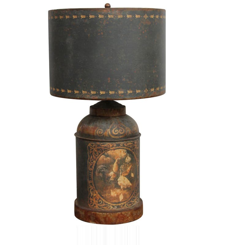 French Farm Tole Lamps Set/2