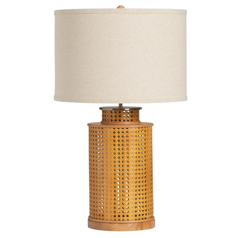 Natural Bamboo Woven Lamps Set/2