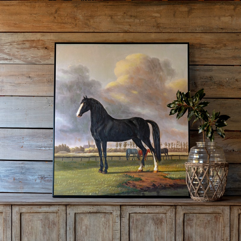 Grand Cheval Remarque Framed Art