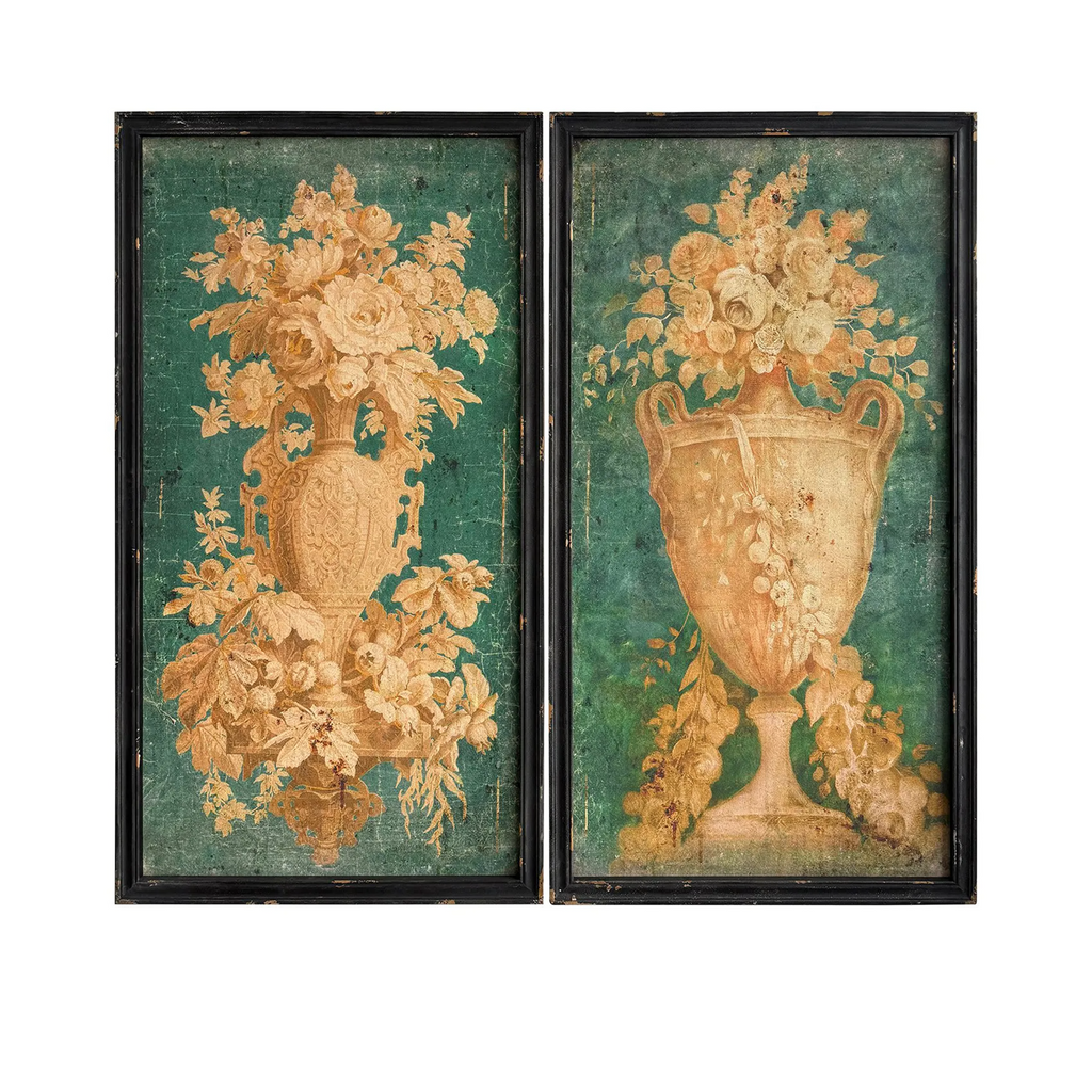 Grand Hotel Framed Floral Art Set/2