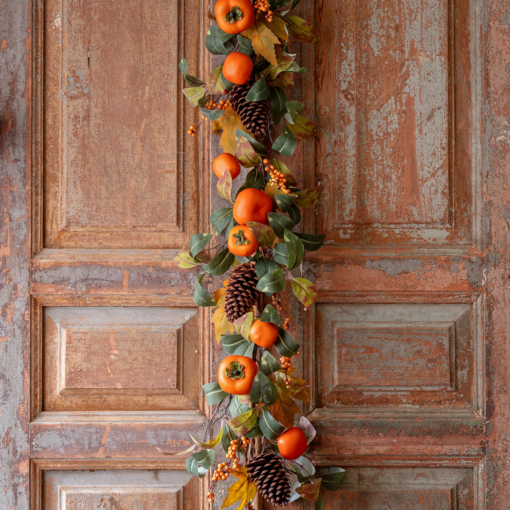 Autumn Persimmon Garland Set/2